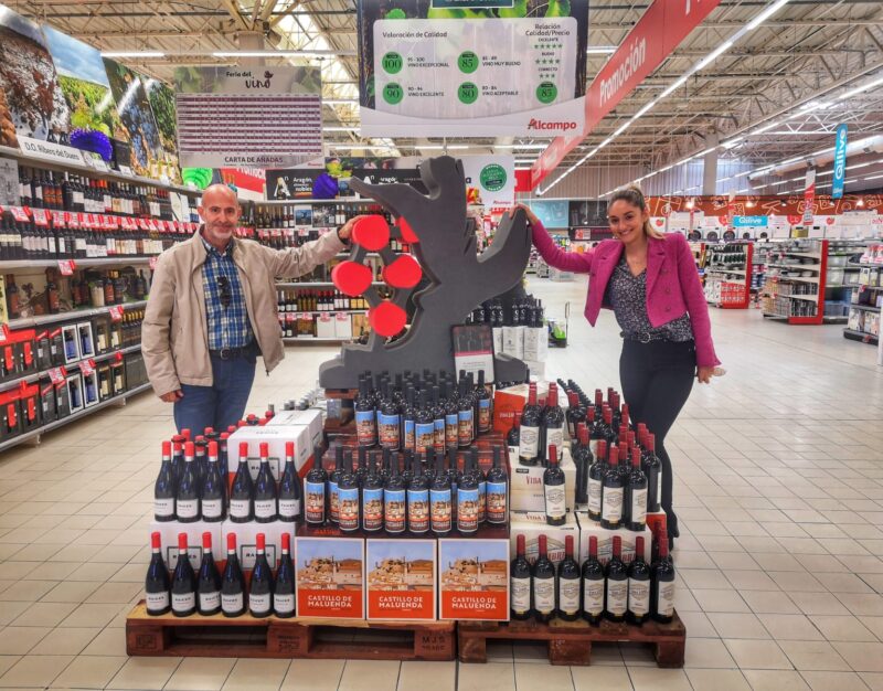 ACTIVA PARTICIPACIÓN DE LOS VINOS DE LA DOP CALATAYUD EN LA PROMOCIÓN DE ARAGÓN ALIMENTOS NOBLES EN ALCAMPO